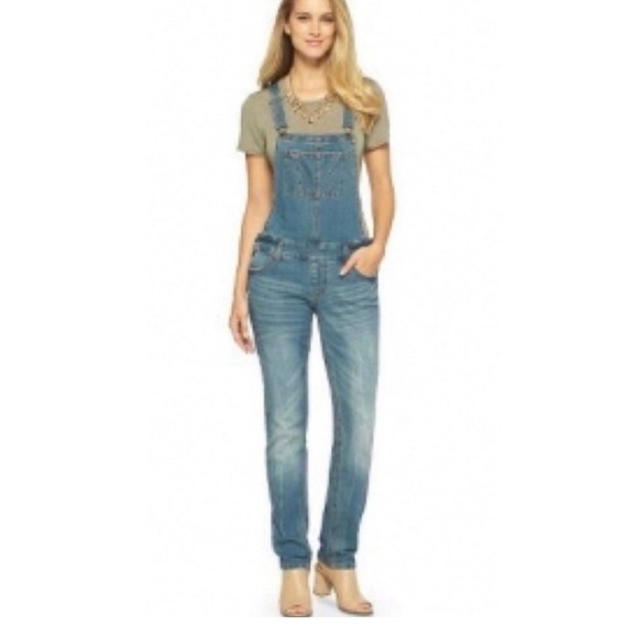 Mossimo Denim Overalls Skinny Fit - Picture 1 of 6